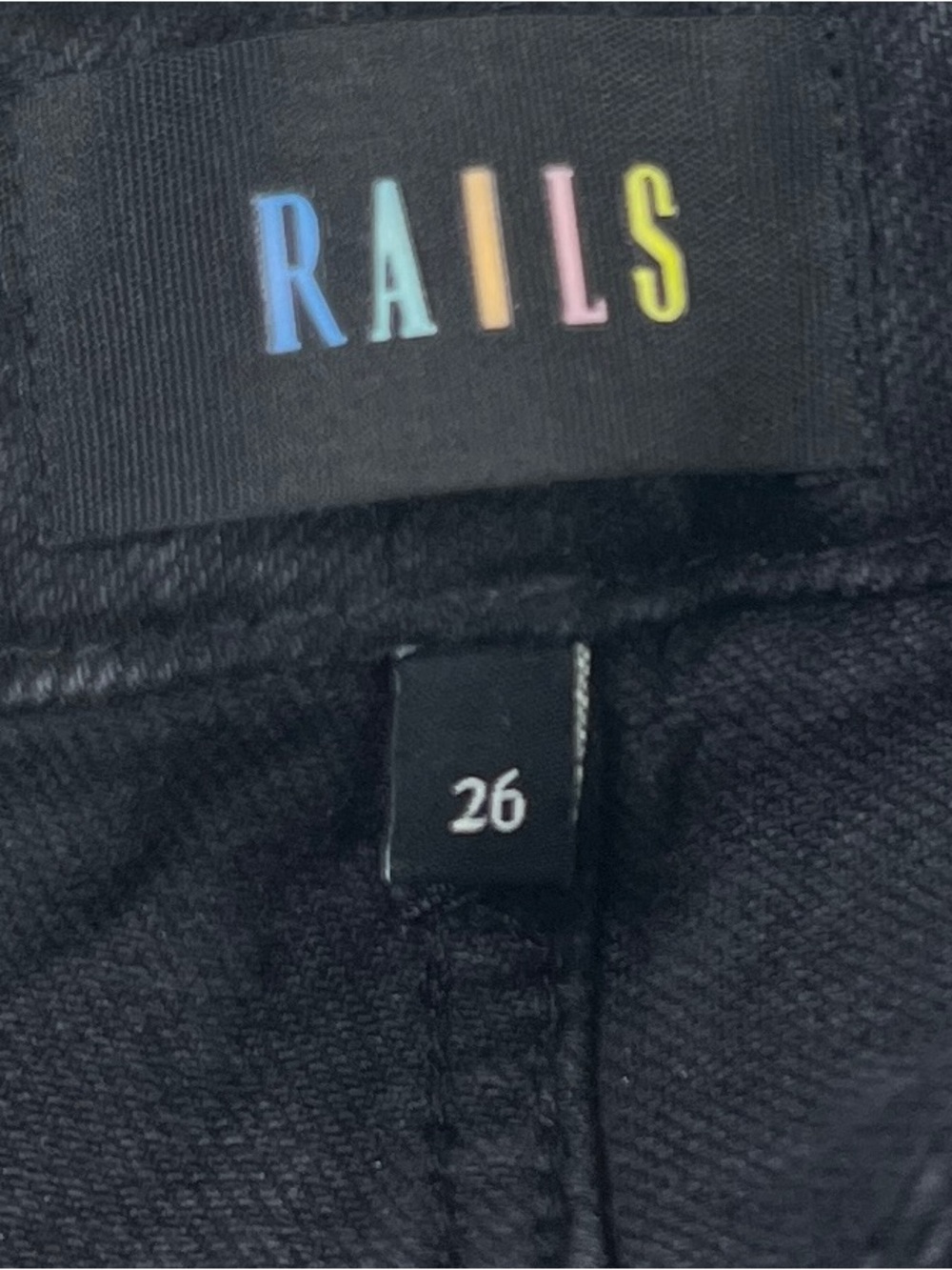 Rails The Sunset High Rise Slim Flare Jeans in Tarmac - sz 26 - Picture 5 of 6